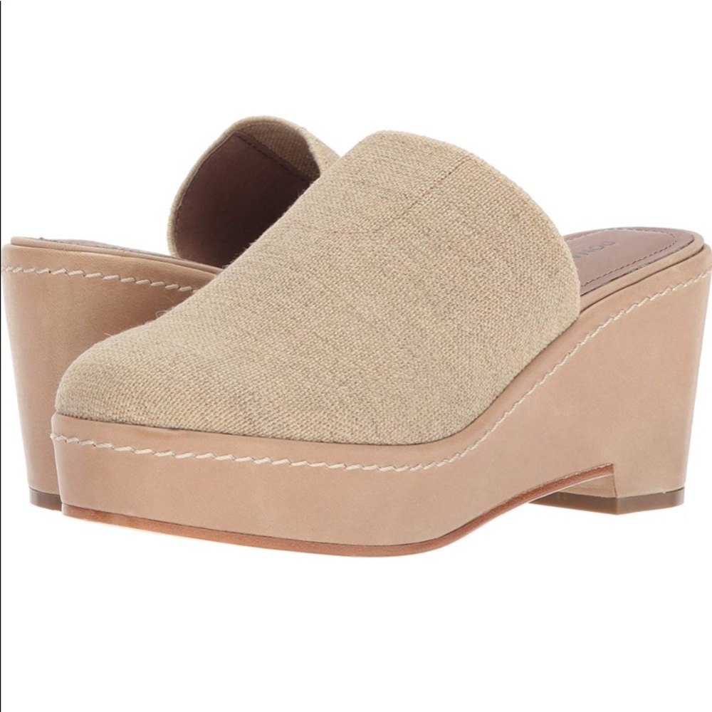 Donald Pliner- Natural Leather Lined Covered Heel - Picture 4 of 8